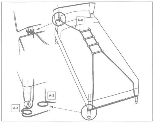 Приспособление для принятия сидячего положения в кровати (веревочная лестница) Titan HA-4508 фото фото 3