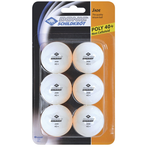 Мячики для н/тенниса DONIC JADE 40+, 6 штук, белый фото фото 2