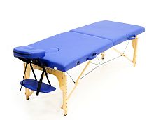 Массажный стол MET Comfort W2 деревянный, синий (арт.15199) фото