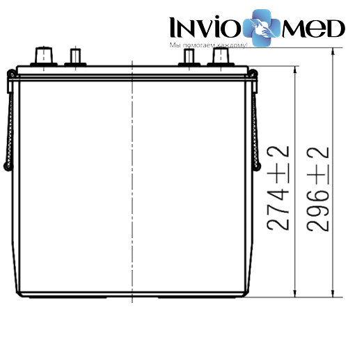 Аккумулятор WBR EVX6-275C (275 Aч) для инвалидных колясок фото фото 4 Аккумулятор WBR EVX6-275C (275 Aч) для инвалидных колясок фото фото 4
