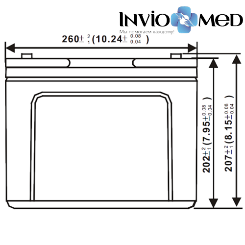Аккумулятор WBR EVX12750 (75 Aч) для инвалидных колясок фото фото 2