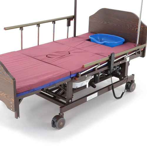 Кровать электрическая Med-Mos DB-11А (МЕ-5228Н-12) ЛДСП Венге с боковым переворачиванием, туалетным устройством и функцией «кардиокресло» фото фото 17
