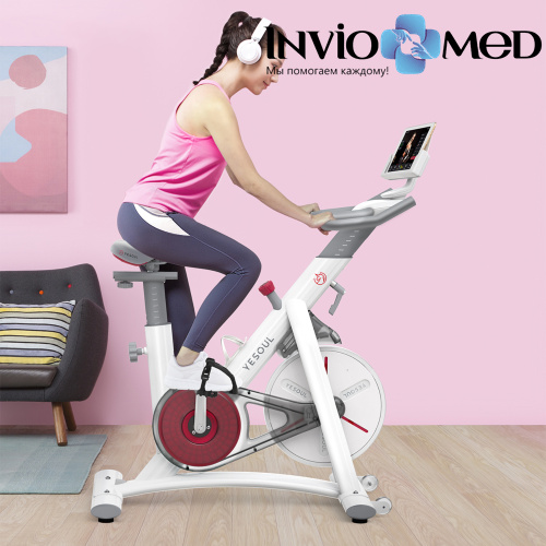 Велотренажер DFC Yesoul BS3-W белый фото фото 4