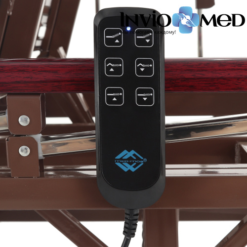 Кровать электрическая MED-MOS DB-6 (ЛДСП венге) с аккумулятором и удлинением фото Кровать электрическая MED-MOS DB-6 (ЛДСП венге) с аккумулятором и удлинением фото