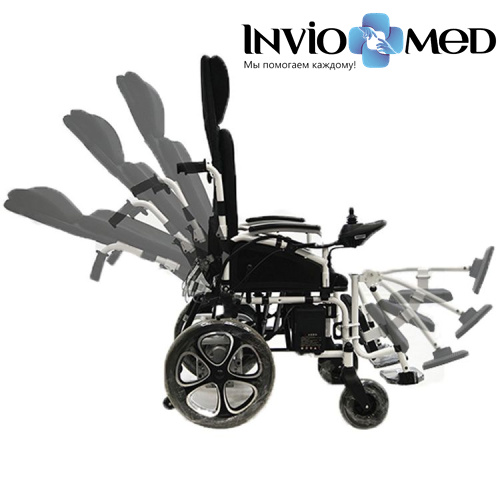 Электрическая кресло-коляска MET COMFORT 85 раскладываемая в горизонталь, с self-откидной спинкой (арт. 18543) фото 3 Электрическая кресло-коляска MET COMFORT 85 раскладываемая в горизонталь, с self-откидной спинкой (арт. 18543) фото 3