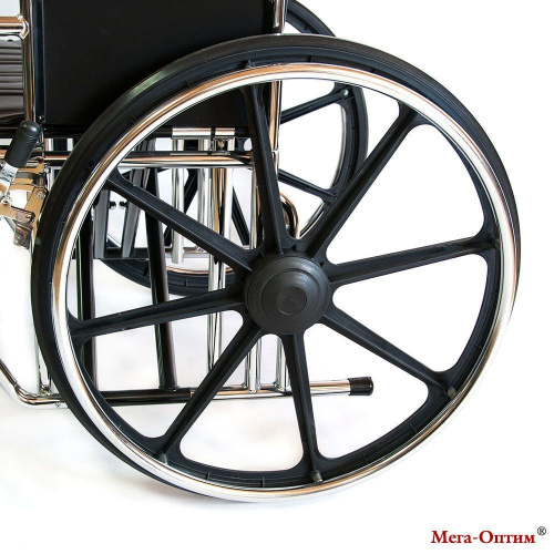 Кресло-коляска Мега-Оптим 711 AE (кожзам) повышенной грузоподъемности фото 6