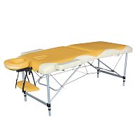 Массажный стол DFC NIRVANA, Elegant PREMIUM, 186х70х5 см, алюм. ножки, цвет оранж./беж. (orange/beig фото
