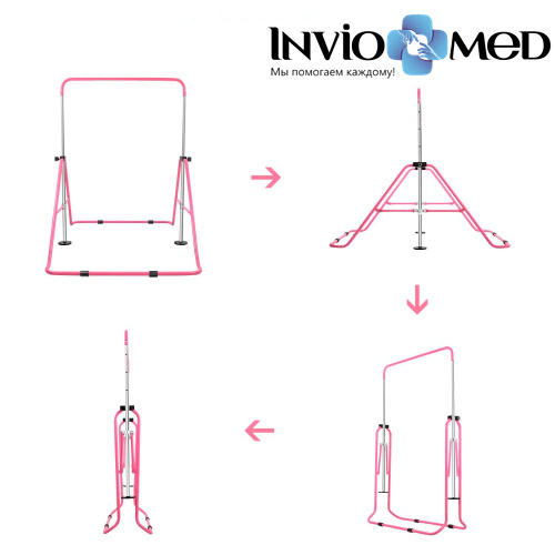Турник для детей DFC GC001 складной розовый фото фото 6