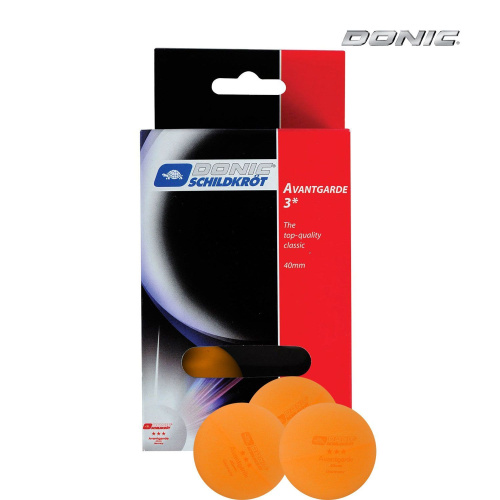 Мячики для н/тенниса DONIC AVANTGARDE 3, 6 штук, оранжевый фото