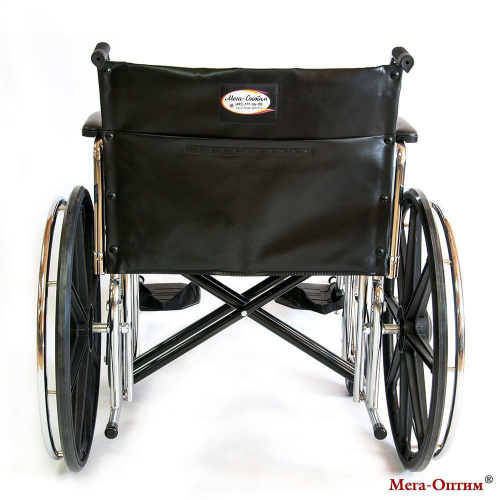 Кресло-коляска Мега-Оптим 711 AE (кожзам) повышенной грузоподъемности фото 3