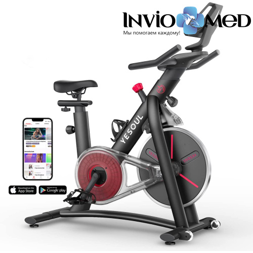 Велотренажер DFC Yesoul BS3-B черный фото фото 4