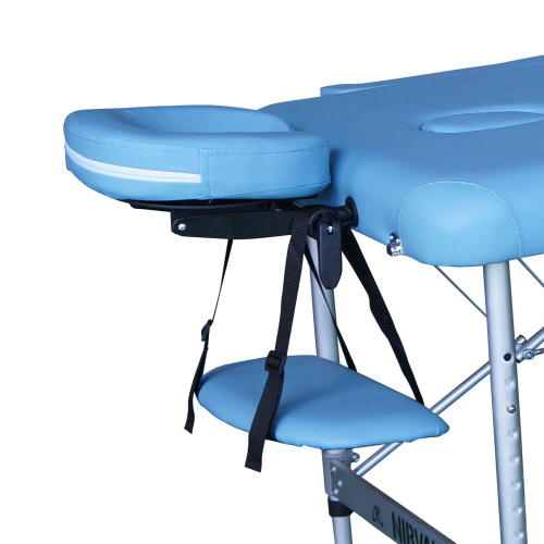 Массажный стол DFC NIRVANA, Elegant LUXE, 186х70х4 см, алюм. ножки, цвет св.голубой (Lt.Blue) фото фото 8