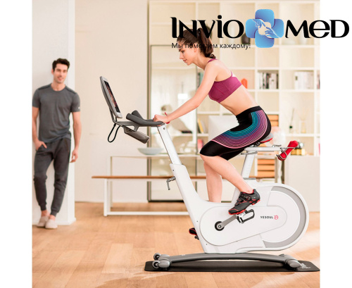 Велотренажер YESOUL Smart Spinning bike V1 PLUSE белый фото фото 2
