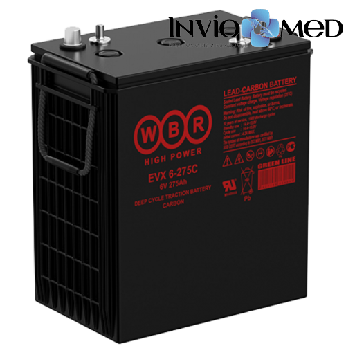 Аккумулятор WBR EVX6-275C (275 Aч) для инвалидных колясок фото Аккумулятор WBR EVX6-275C (275 Aч) для инвалидных колясок фото