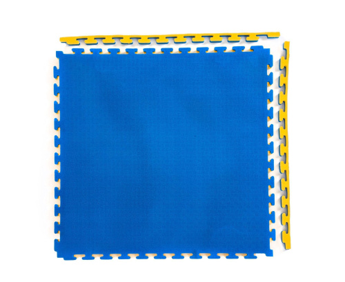 Буто-мат ППЭ-2040 (100 x 100 см, 40 мм) сине-желтый фото фото 2