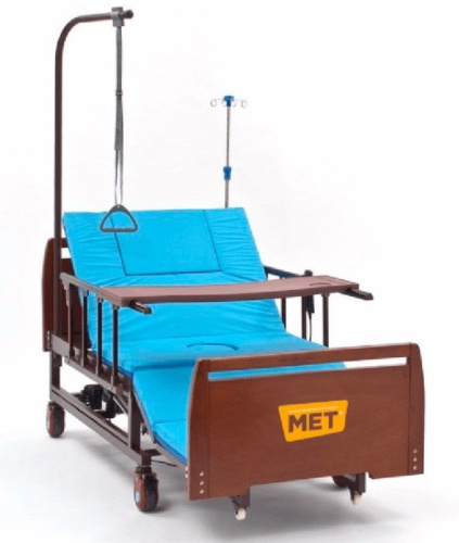 Электрическая медицинская кровать MET REVEL L удлиненная с функцией кардиокресло, переворотом и туалетом (арт. 17154) фото фото 2