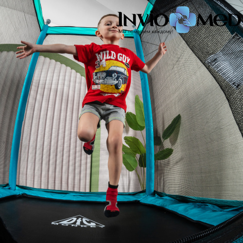 Батут DFC MONKEY 50х50", син/зел, сетка (127х127см) фото фото 17