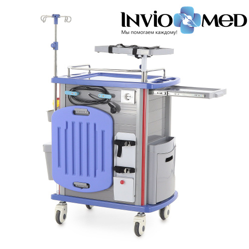 Столик реанимационный, анестезиологический ЕТ850-01 фото фото 4