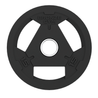 Диск олимпийский BRONZE GYM обрезиненный 15 кг фото