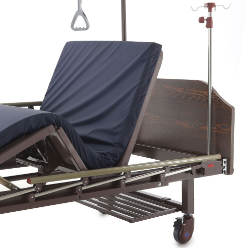 Кровать механическая Med-Mos Е-8 (MM-2024Н-02) (2 функции) ЛДСП с полкой и обеденным столиком фото фото 16
