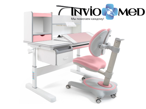 ErgoKids Комплект ErgoKids Florida Multicolor + ErgoKids Ortoback Duo Pink (арт. EVO-52 PN + Y-510 KP) фото