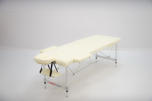 Массажный стол MET Comfort A2 СУПЕРЛЕГКИЙ, алюминий, кремовый (арт.15204) фото
