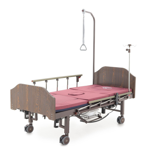 Кровать электрическая Med-Mos YG-3 (МЕ-5228Н-13) ЛДСП Венге с боковым переворачиванием, туалетным устройством и функцией «кардиокресло» фото фото 5