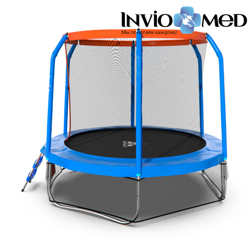 Батут DFC JUMP BASKET 8ft внутр.сетка, лестница (244cм) фото фото 5