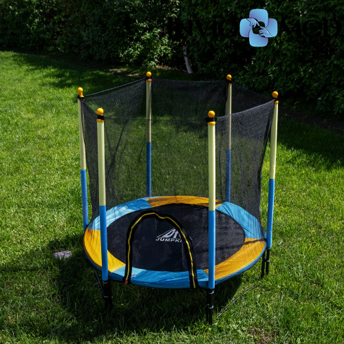 Батут DFC JUMP KIDS 60" желт/син, сетка (150см) фото фото 3