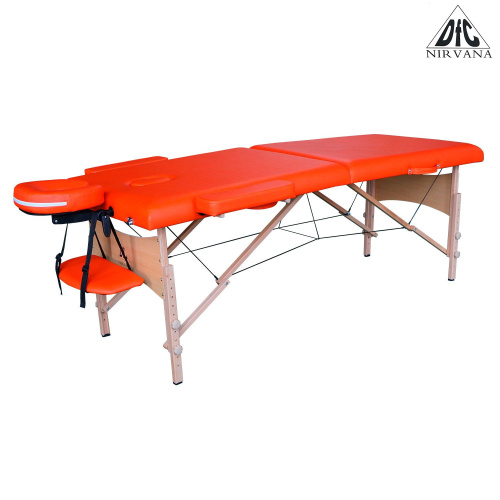 Массажный стол DFC NIRVANA, Relax, дерев. ножки, цвет оранжевый (Orange) фото