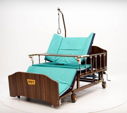 Механическая кровать MET REMEKS XL с переворотом и туалетом, ширина ложа 120 см (арт. 17003) фото фото 2