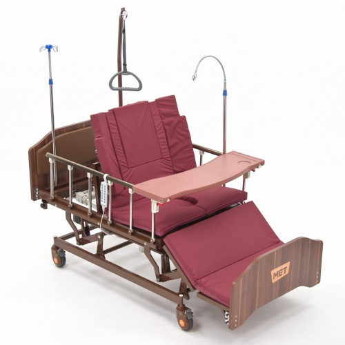 Электрическая кровать-кресло MET REALTA с функцией кардиокресло, регулировкой высоты, переворотом и туалетом (арт. 17135) фото