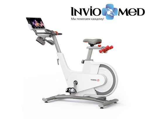 Велотренажер YESOUL Smart Spinning bike V1 белый фото