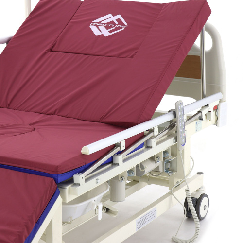 Кровать электрическая Med-Mos DB-11А (МЕ-5218Н-12) с боковым переворачиванием, туалетным устройством и функцией «кардиокресло» и регулировкой высоты фото фото 10