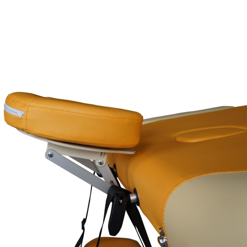 Массажный стол DFC NIRVANA, Elegant PREMIUM, 192х75х6 см, алюм. ножки, цвет оранж./беж. (orange/beig фото фото 7