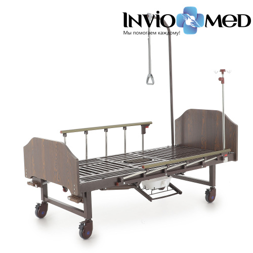 Кровать механическая Med-Mos YG-6 (MM-2124Н-00) с туалетным устройством и функцией «кардиокресло» фото фото 4 Кровать механическая Med-Mos YG-6 (MM-2124Н-00) с туалетным устройством и функцией «кардиокресло» фото фото 4