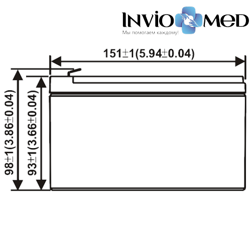 Аккумулятор WBR EVX12120 (12 Aч) для инвалидных колясок фото фото 2