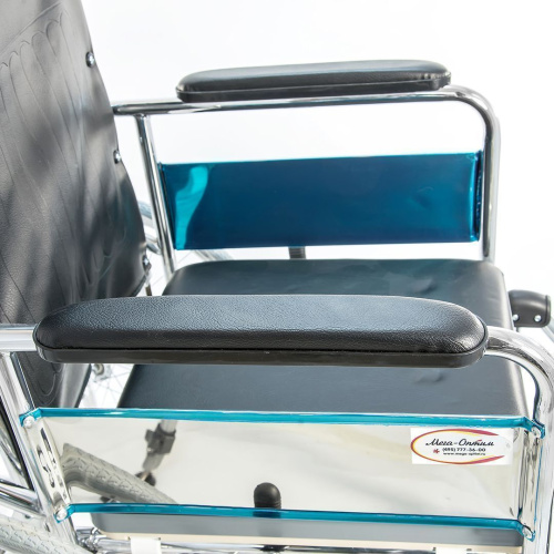 Кресло-коляска с санитарным оснащением Мега-Оптим FS609GC фото 6