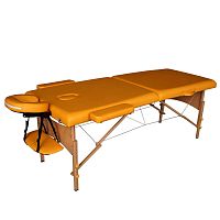 Массажный стол DFC NIRVANA, Relax, дерев. ножки, цвет горчичный (Mustard) фото
