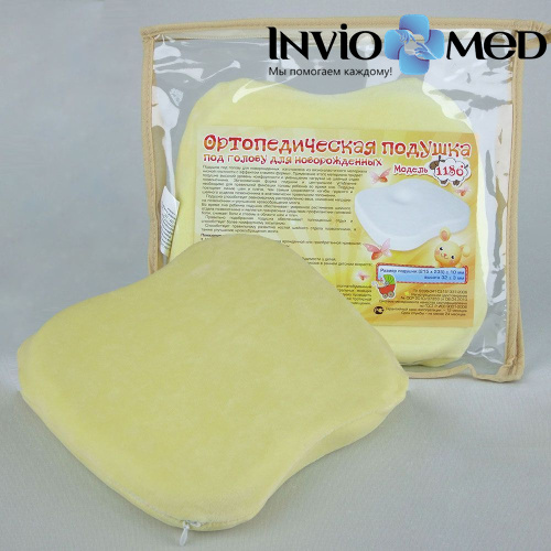 Подушка под голову анатомическая для новорожденных, модель 1186 фото фото 3