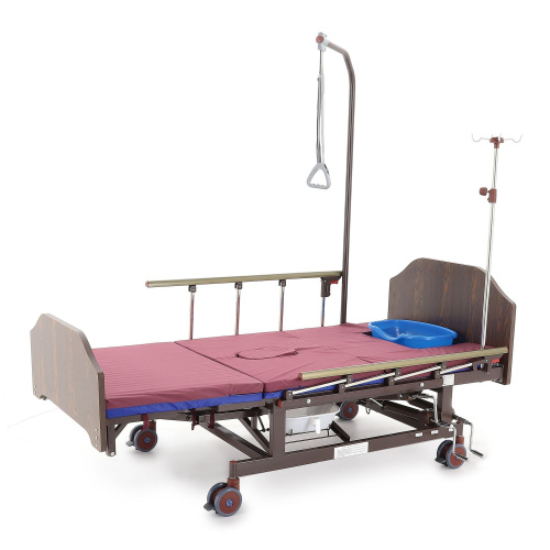 Кровать механическая Med-Mos Е-45А (ММ-5124Н-10) с боковым переворачиванием, туалетным устройством и функцией «кардиокресло» фото фото 26