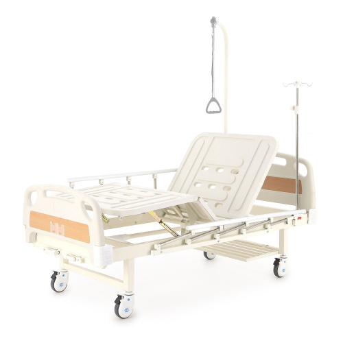 Кровать механическая Med-Mos Е-8 (MM-2014Н-02) (2 функции) с полкой и столиком фото фото 12