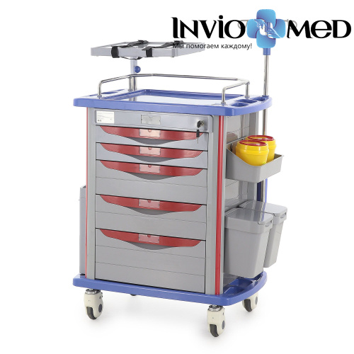 Столик реанимационный, анестезиологический ЕТ850-01 фото фото 2