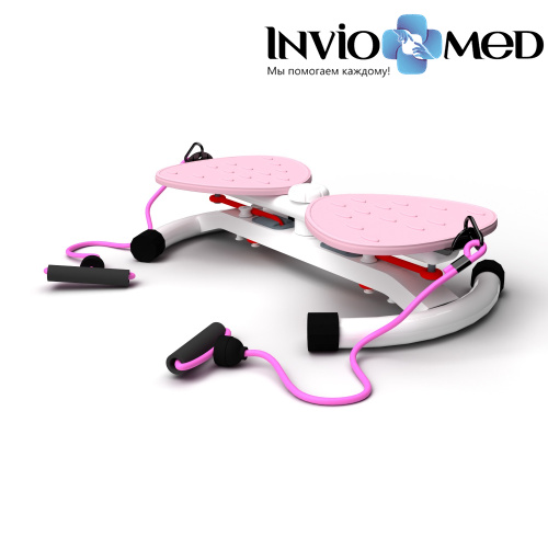 Фитнес платформа /горнолыжный тренажёр DFC "Twister Bow" с эспандерами фото