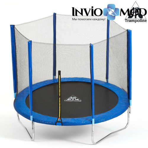 Батут DFC Trampoline Fitness 10ft наружн.сетка, синий (305см) фото