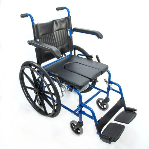 Кресло-коляска Мега-Оптим HMP-7014KD с санитарным оснащением
