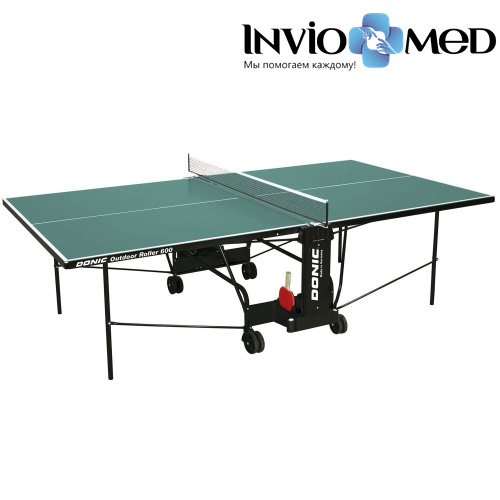 Теннисный стол DONIC OUTDOOR ROLLER 600 зеленый фото фото 2