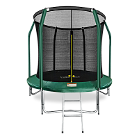ARLAND Батут премиум 8FT с внутренней страховочной сеткой и лестницей (Dark green) фото