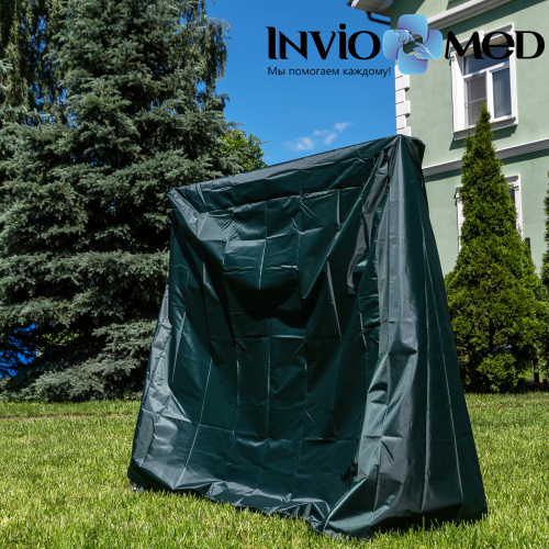 Чехол для теннисного стола, п/э, зеленый, компакт сборка фото фото 4