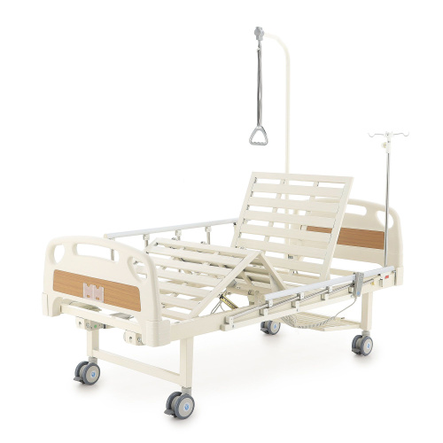Кровать электрическая Med-Mos DB-7 (MЕ-2018Н-00) (2 функции) с полкой и накроватным столиком фото
